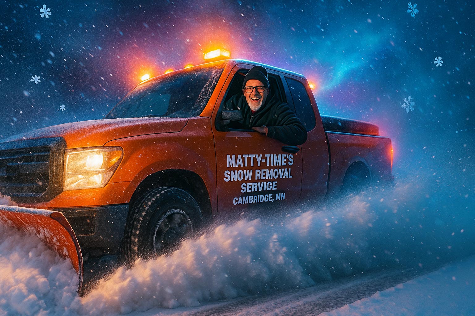 Snow plow blasting snow — Matty-Time's
